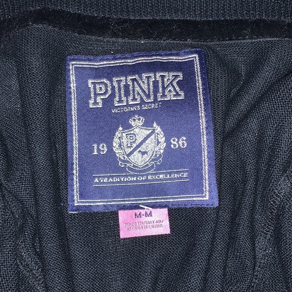 RARE M PINK SEQUIN BOYFRIEND CARDIGAN SWEATER - Picture 11 of 16